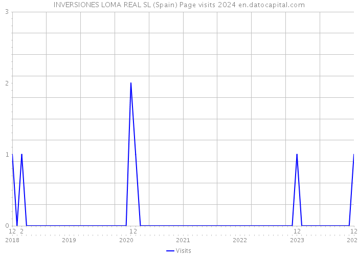 INVERSIONES LOMA REAL SL (Spain) Page visits 2024 
