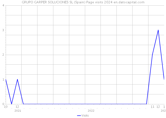 GRUPO GARPER SOLUCIONES SL (Spain) Page visits 2024 