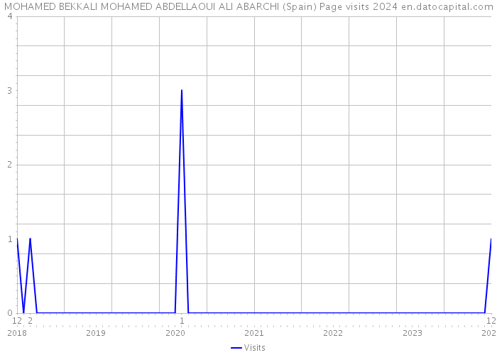 MOHAMED BEKKALI MOHAMED ABDELLAOUI ALI ABARCHI (Spain) Page visits 2024 