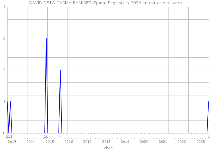 DAVID DE LA GARMA RAMIREZ (Spain) Page visits 2024 