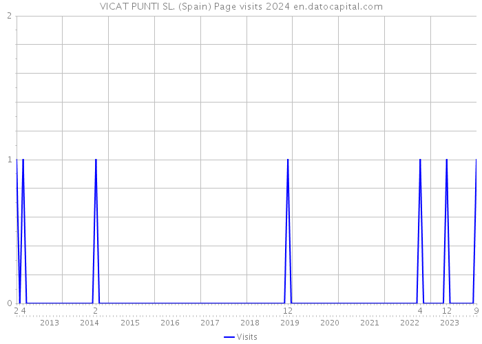 VICAT PUNTI SL. (Spain) Page visits 2024 