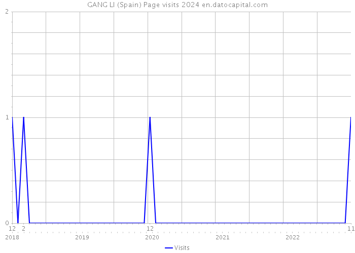 GANG LI (Spain) Page visits 2024 