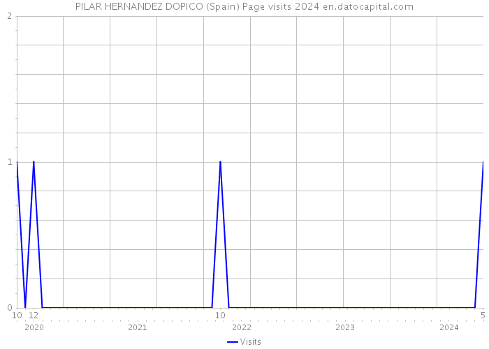 PILAR HERNANDEZ DOPICO (Spain) Page visits 2024 
