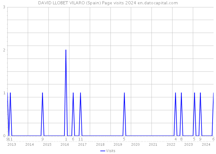 DAVID LLOBET VILARO (Spain) Page visits 2024 