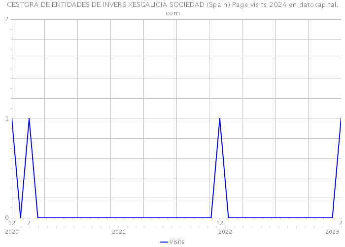 GESTORA DE ENTIDADES DE INVERS XESGALICIA SOCIEDAD (Spain) Page visits 2024 