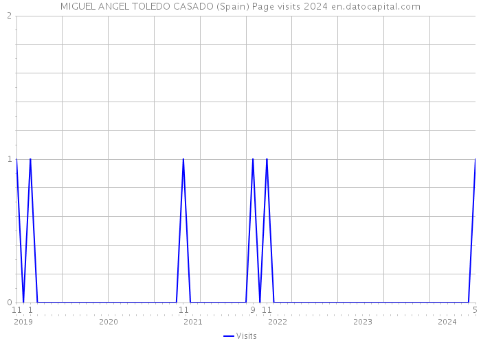 MIGUEL ANGEL TOLEDO CASADO (Spain) Page visits 2024 