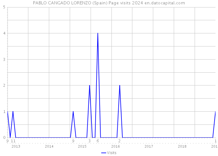 PABLO CANGADO LORENZO (Spain) Page visits 2024 