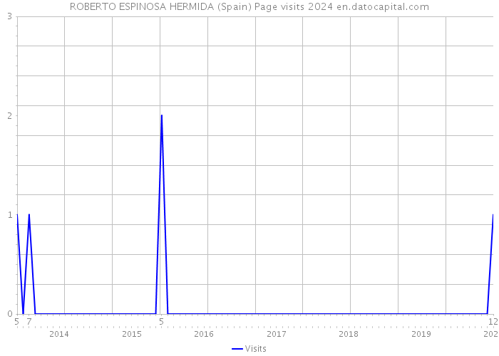 ROBERTO ESPINOSA HERMIDA (Spain) Page visits 2024 