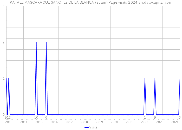 RAFAEL MASCARAQUE SANCHEZ DE LA BLANCA (Spain) Page visits 2024 