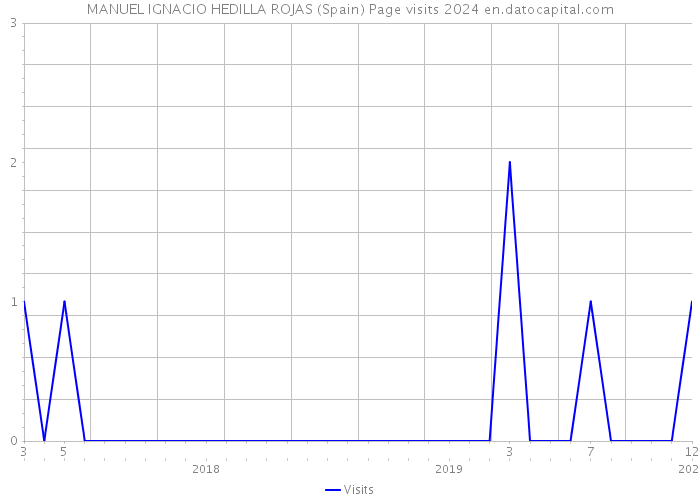 MANUEL IGNACIO HEDILLA ROJAS (Spain) Page visits 2024 