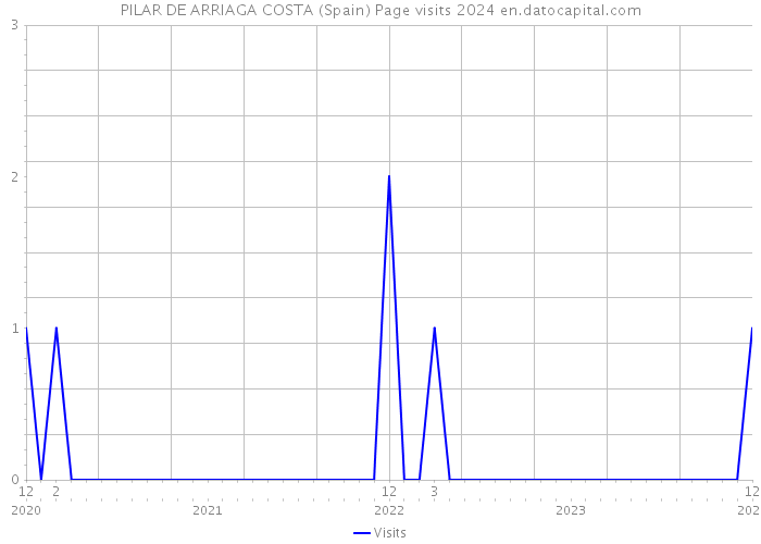 PILAR DE ARRIAGA COSTA (Spain) Page visits 2024 