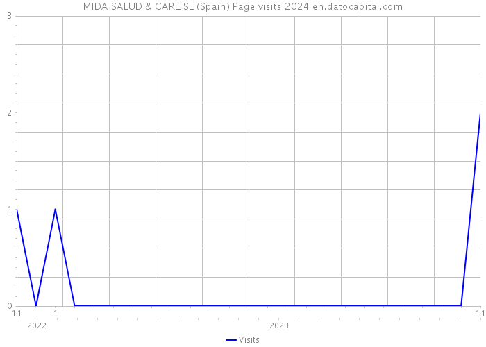 MIDA SALUD & CARE SL (Spain) Page visits 2024 