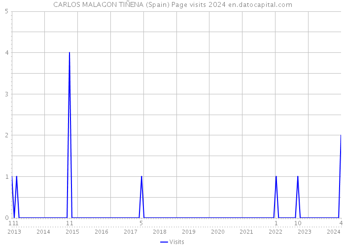 CARLOS MALAGON TIÑENA (Spain) Page visits 2024 