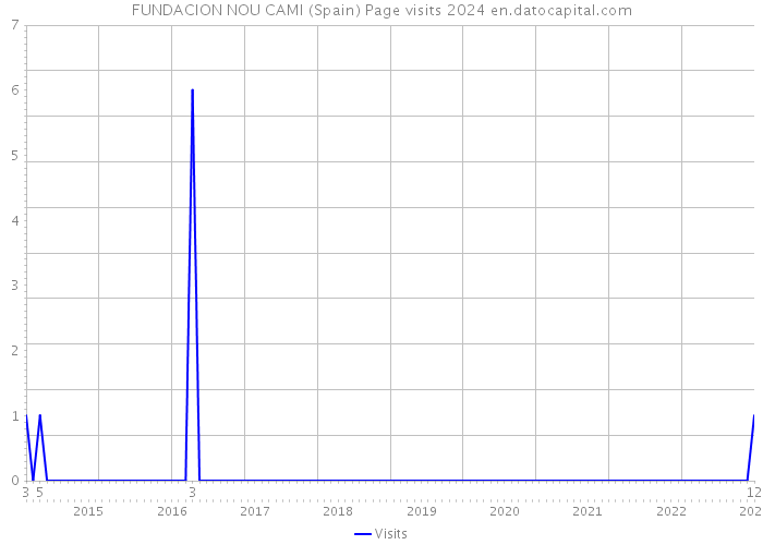 FUNDACION NOU CAMI (Spain) Page visits 2024 