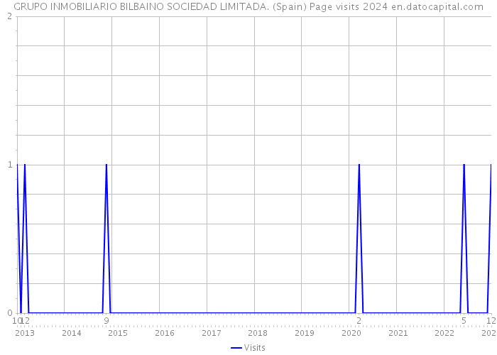 GRUPO INMOBILIARIO BILBAINO SOCIEDAD LIMITADA. (Spain) Page visits 2024 