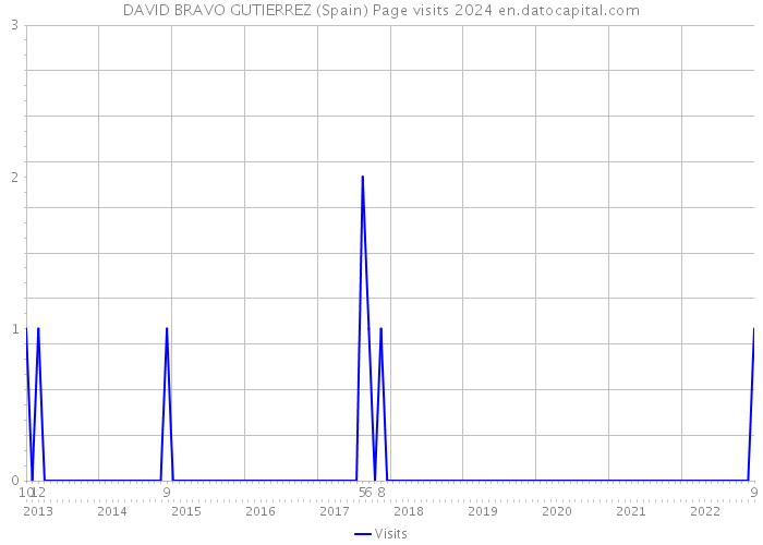 DAVID BRAVO GUTIERREZ (Spain) Page visits 2024 