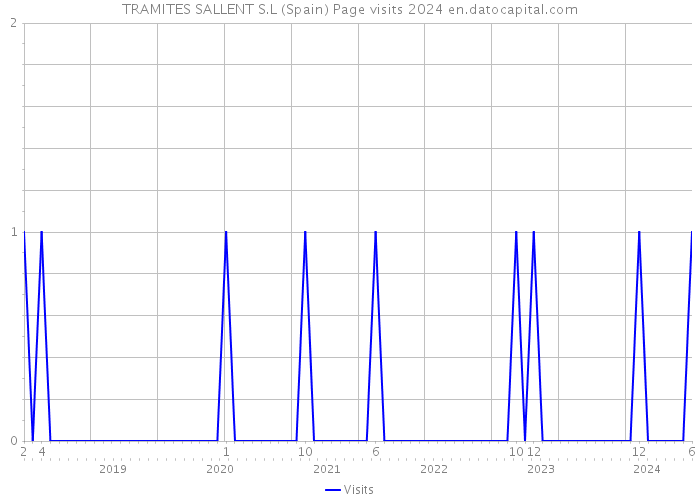 TRAMITES SALLENT S.L (Spain) Page visits 2024 