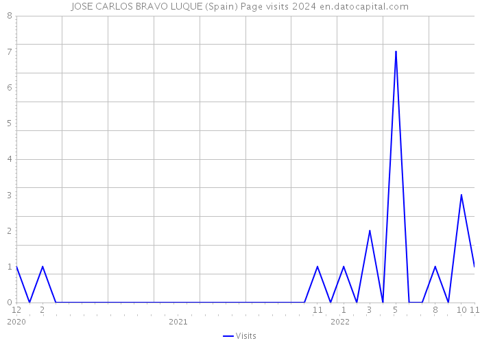 JOSE CARLOS BRAVO LUQUE (Spain) Page visits 2024 