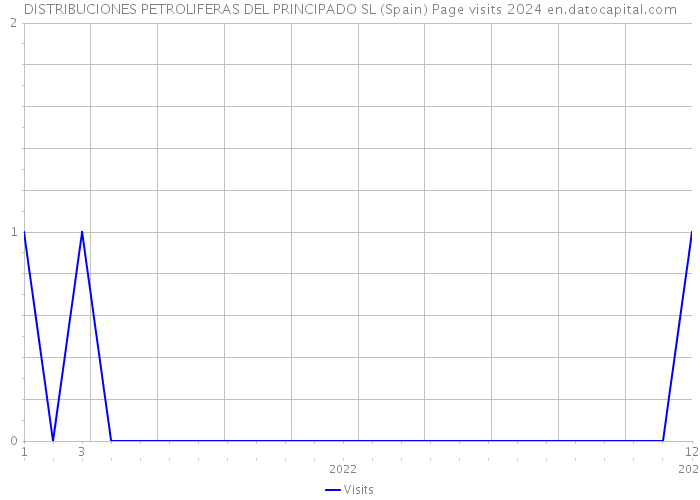 DISTRIBUCIONES PETROLIFERAS DEL PRINCIPADO SL (Spain) Page visits 2024 