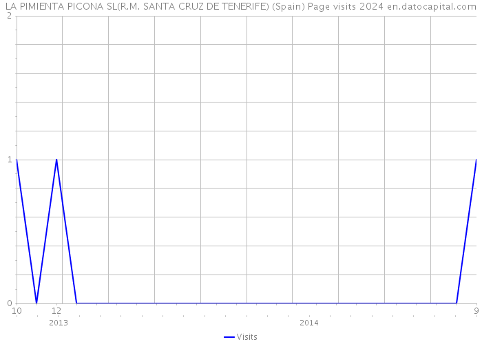 LA PIMIENTA PICONA SL(R.M. SANTA CRUZ DE TENERIFE) (Spain) Page visits 2024 