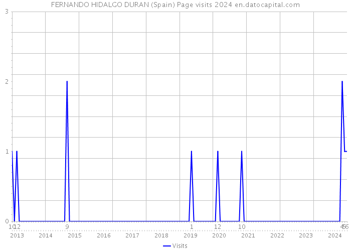 FERNANDO HIDALGO DURAN (Spain) Page visits 2024 