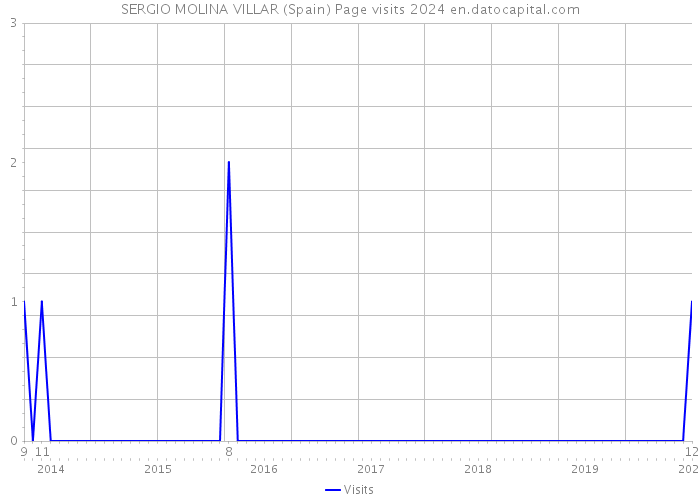 SERGIO MOLINA VILLAR (Spain) Page visits 2024 