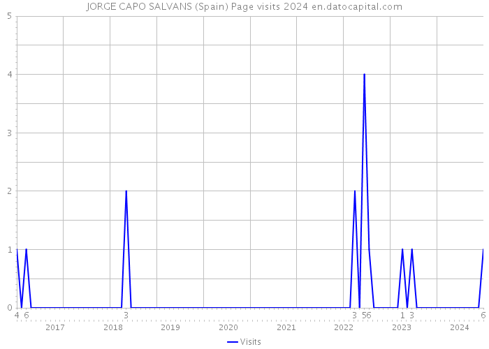 JORGE CAPO SALVANS (Spain) Page visits 2024 