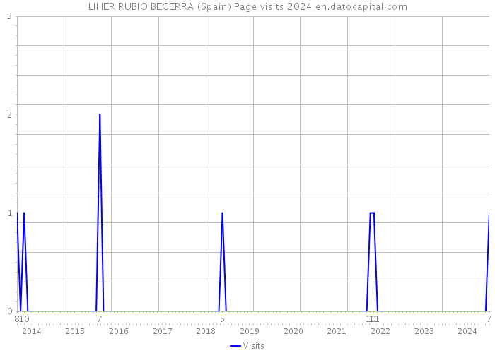 LIHER RUBIO BECERRA (Spain) Page visits 2024 