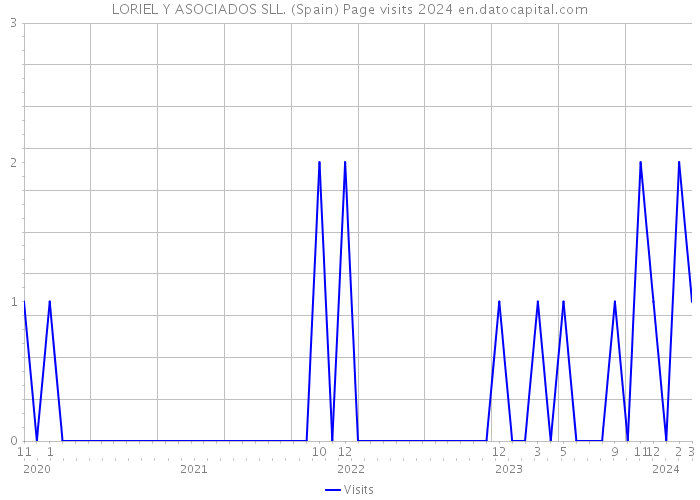LORIEL Y ASOCIADOS SLL. (Spain) Page visits 2024 