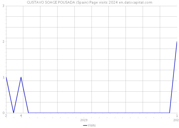 GUSTAVO SOAGE POUSADA (Spain) Page visits 2024 