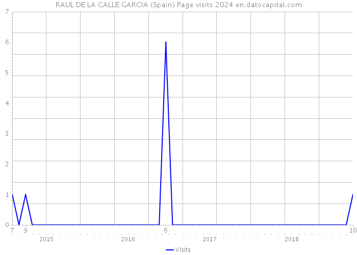RAUL DE LA CALLE GARCIA (Spain) Page visits 2024 