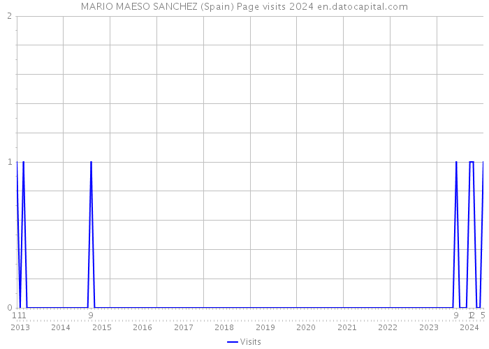 MARIO MAESO SANCHEZ (Spain) Page visits 2024 