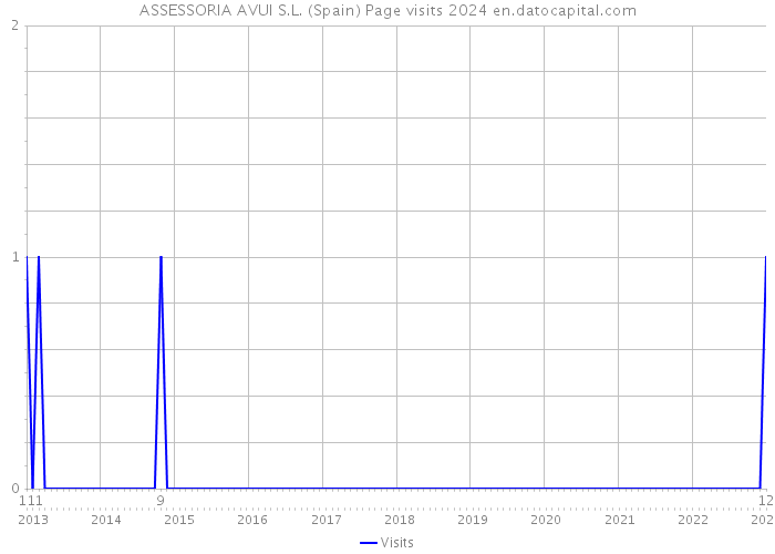ASSESSORIA AVUI S.L. (Spain) Page visits 2024 