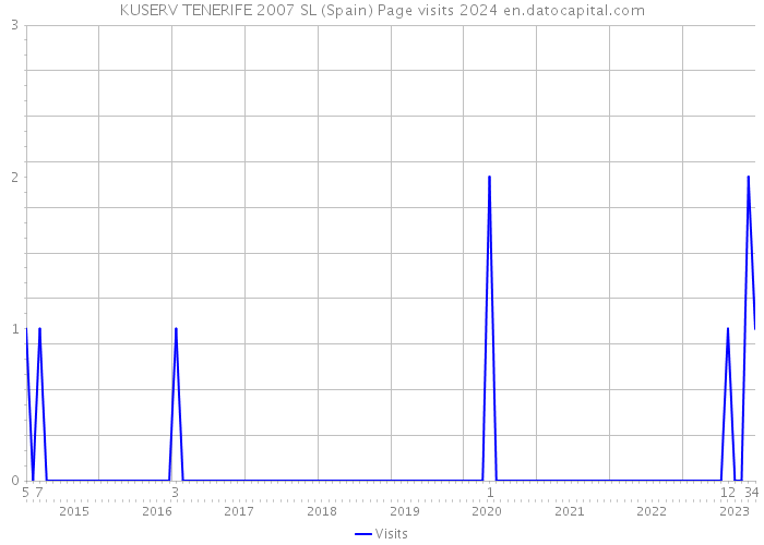 KUSERV TENERIFE 2007 SL (Spain) Page visits 2024 