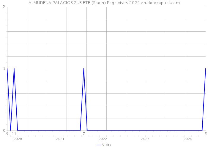 ALMUDENA PALACIOS ZUBIETE (Spain) Page visits 2024 