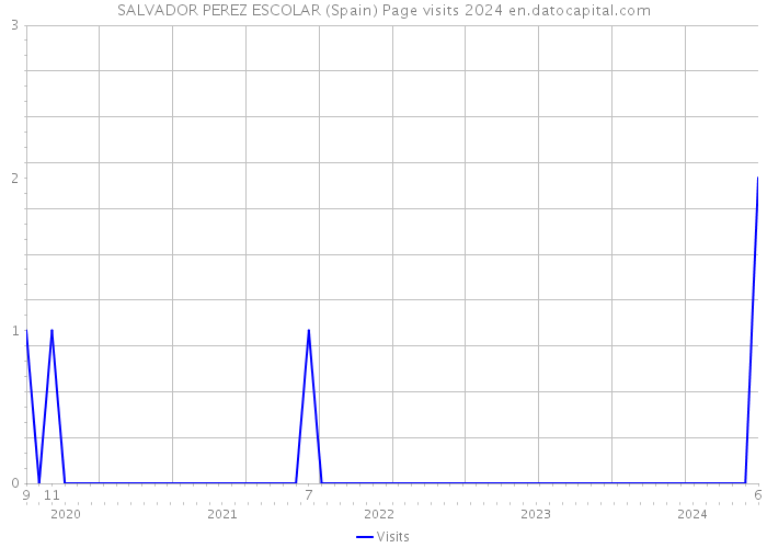 SALVADOR PEREZ ESCOLAR (Spain) Page visits 2024 