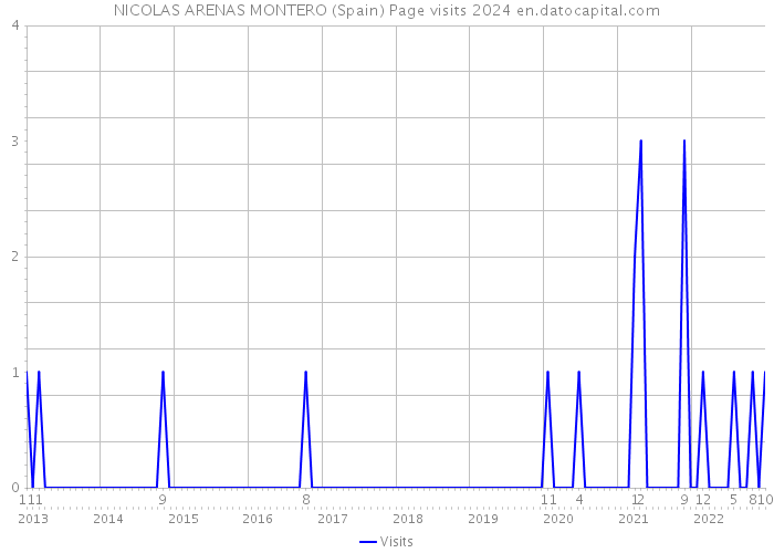 NICOLAS ARENAS MONTERO (Spain) Page visits 2024 