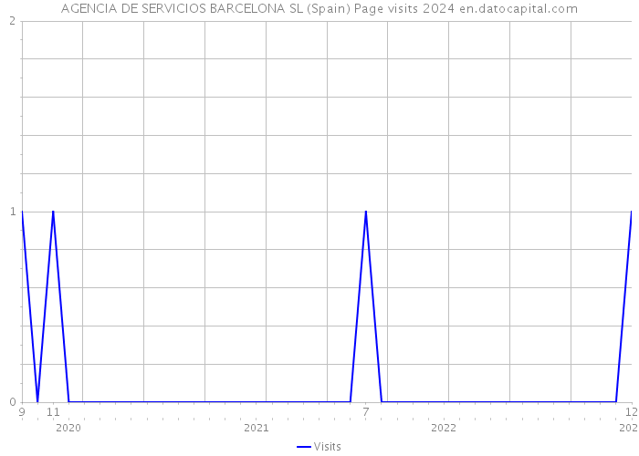 AGENCIA DE SERVICIOS BARCELONA SL (Spain) Page visits 2024 