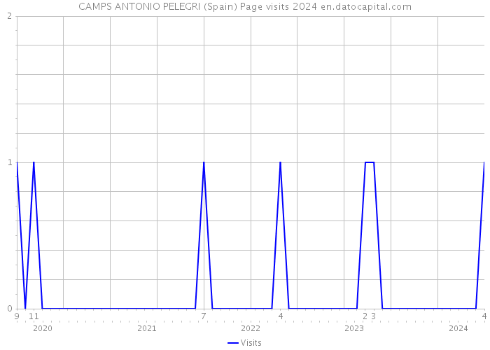 CAMPS ANTONIO PELEGRI (Spain) Page visits 2024 