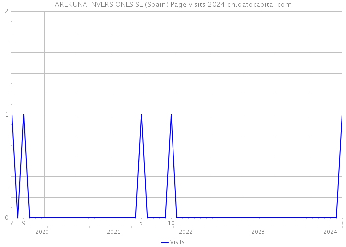 AREKUNA INVERSIONES SL (Spain) Page visits 2024 