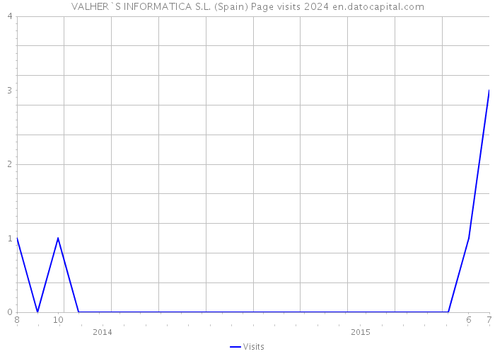 VALHER`S INFORMATICA S.L. (Spain) Page visits 2024 