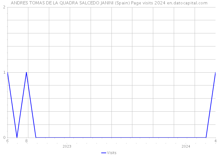 ANDRES TOMAS DE LA QUADRA SALCEDO JANINI (Spain) Page visits 2024 