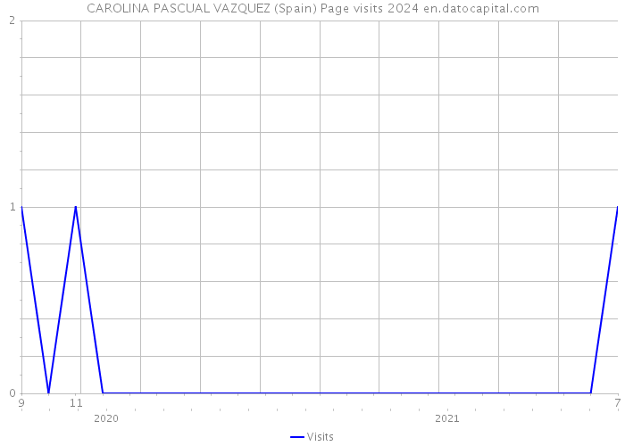 CAROLINA PASCUAL VAZQUEZ (Spain) Page visits 2024 