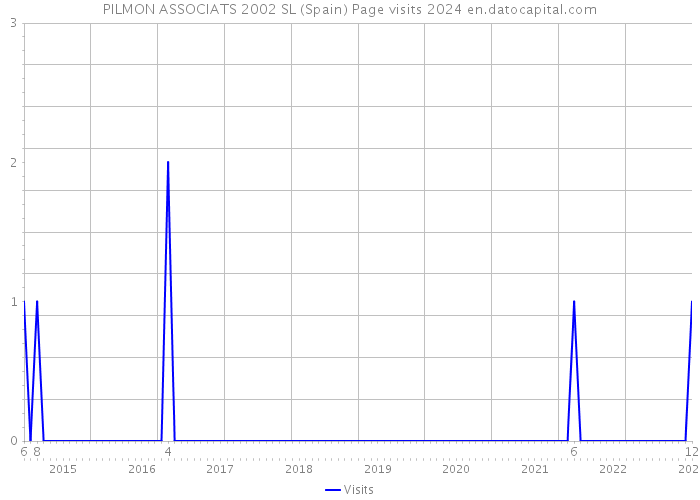 PILMON ASSOCIATS 2002 SL (Spain) Page visits 2024 