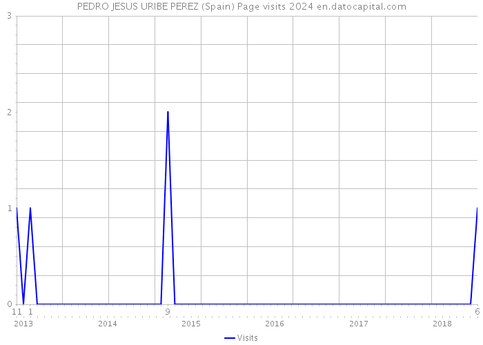 PEDRO JESUS URIBE PEREZ (Spain) Page visits 2024 