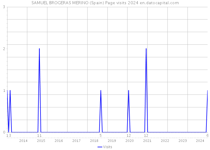SAMUEL BROGERAS MERINO (Spain) Page visits 2024 
