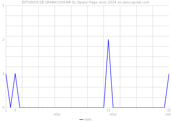 ESTUDIOS DE GRABACION MR SL (Spain) Page visits 2024 