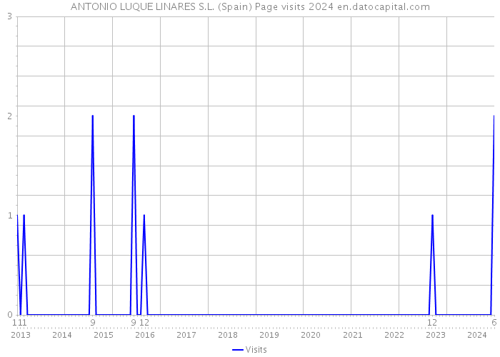 ANTONIO LUQUE LINARES S.L. (Spain) Page visits 2024 