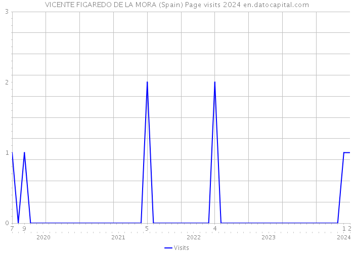 VICENTE FIGAREDO DE LA MORA (Spain) Page visits 2024 