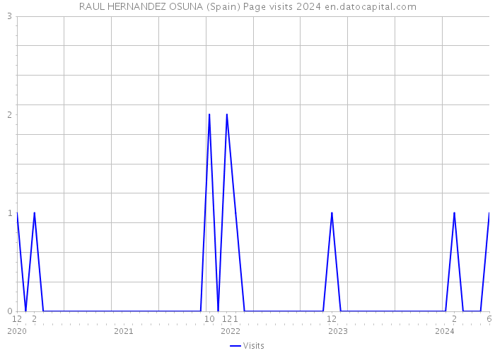 RAUL HERNANDEZ OSUNA (Spain) Page visits 2024 